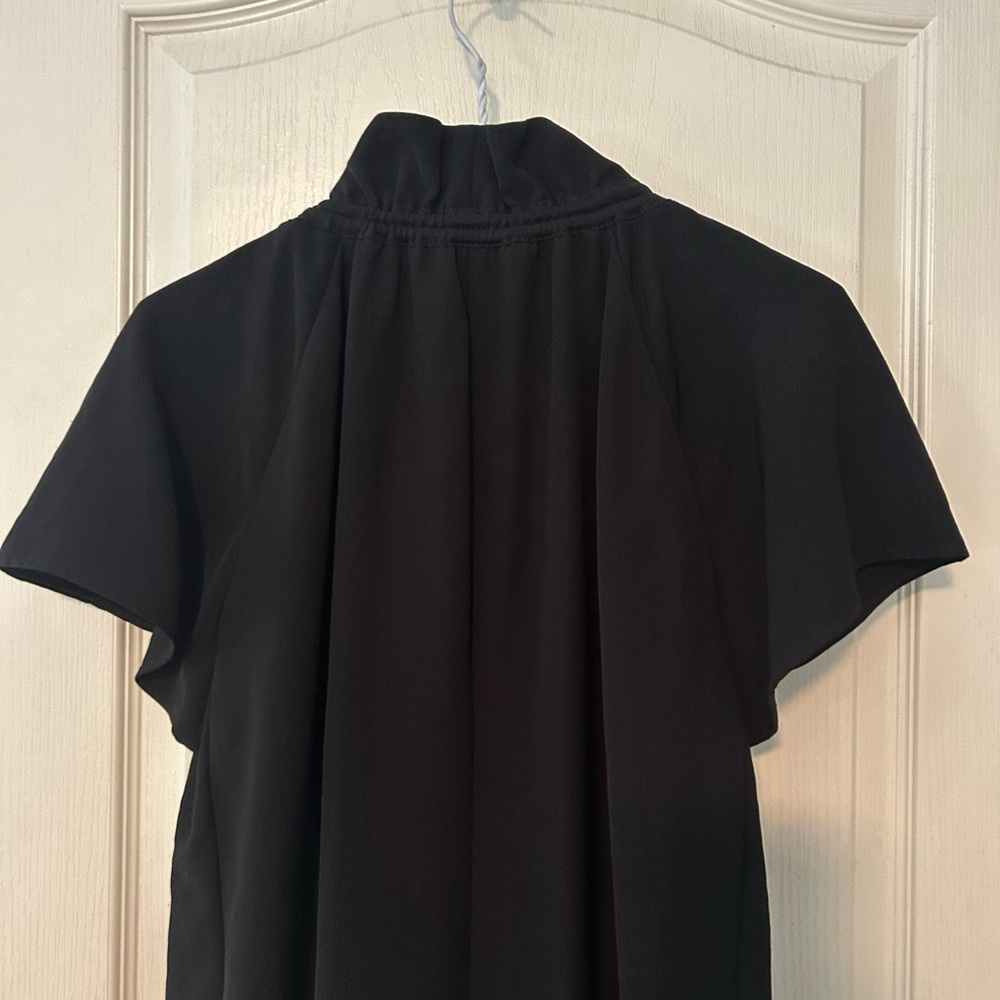 Hugo Boss Elegant Black Dress with Ties at Neck - Picture 8 of 12